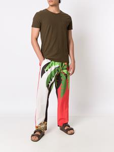 amirslama Amir Slama Broek met tropische print - Veelkleurig
