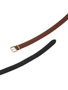 miumiu Miu Miu Gespriem met logo - Bruin