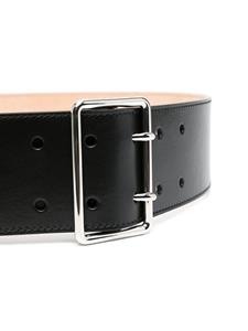 Alexander McQueen Leger riem - Zwart