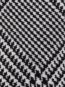 thombrowne Thom Browne Stropdas met pied-de-poule print - Zwart