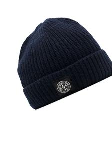 stoneisland Stone Island Muts met logopatch - Blauw