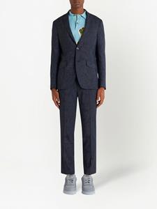 ETRO Broek met jacquard - Blauw