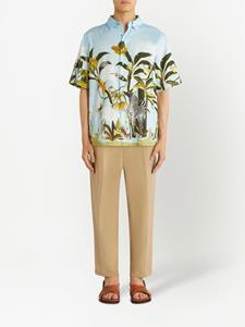 ETRO Broek met elastische taille - Bruin