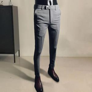 Stylish Pockets Streetwear Super Soft Stretchy Zipper Fly Office Social Trousers for Dating Men Formal Pants