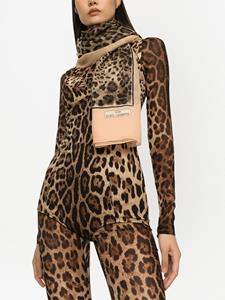 Dolce & Gabbana KIM DOLCE&GABBANA sjaal van kasjmierblend met luipaardprint - Beige