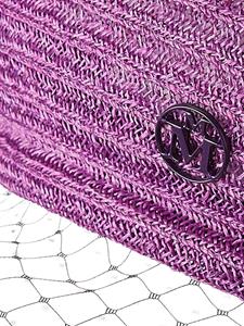 maisonmichel Maison Michel New Bonnie Veil stro baret - Paars