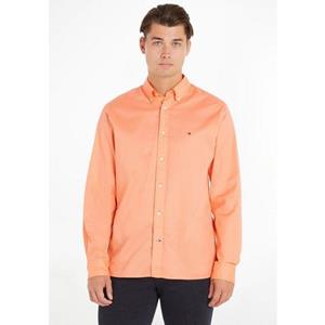 Tommy Hilfiger Langarmhemd "FLEX POPLIN RF SHIRT", mit Tommy Hilfiger Labelschild innen an der Knopfleiste