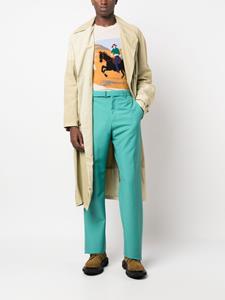 Lanvin Broek met ceintuur - Groen