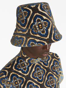 ETRO Vissershoed met jacquard - Blauw