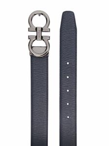 Ferragamo Leren riem - Blauw