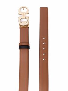 Ferragamo Riem met Gancini-gesp - Bruin