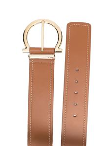 Ferragamo Riem met Gancini gesp - Bruin