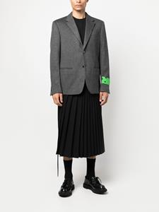 Off-White Blazer met enkele rij knopen - Grijs