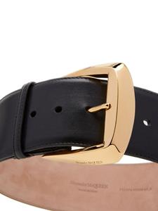 alexandermcqueen Alexander McQueen Geometrische leren gespriem - Zwart
