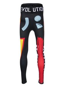 Walter Van Beirendonck Legging met print - Zwart