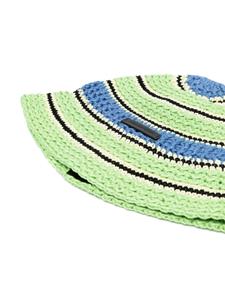 stellamccartney Stella McCartney Gehaakte vissershoed - Groen