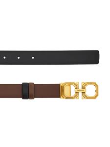 Ferragamo Riem met Gancini-gesp - Bruin