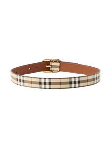 Burberry Leren riem - Beige