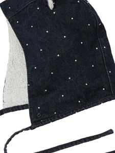 maisonmichel Maison Michel Lara denim muts met oren - Blauw