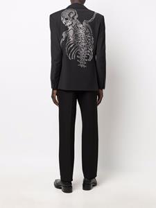 philippplein Philipp Plein Blazer met verfraaid kristallen - Zwart