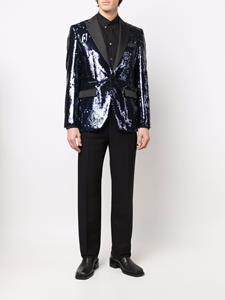 Philipp Plein Blazer met enkele rij knopen - Blauw