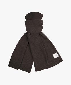 Profuomo Bruine wol-cashmere knitted sjaal Heren