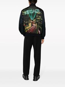 Versace Bomberjack met grafische print - Blauw