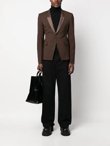 Rick Owens Blazer van scheerwol - Bruin