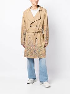 Haculla Trenchcoat met verfspatten - Bruin