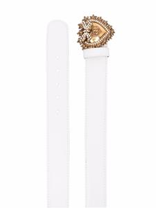 dolce&gabbana Dolce & Gabbana Riem met gesp in hartvorm - Wit