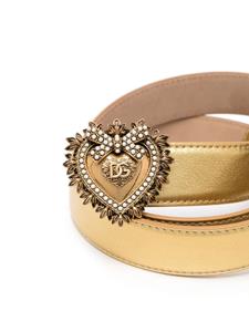 dolce&gabbana Dolce & Gabbana Leren gespriem - Goud