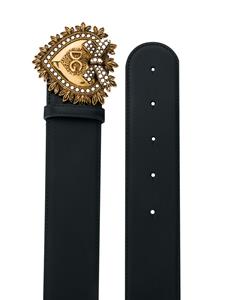 Dolce & Gabbana Devotion riem met gesp - Zwart