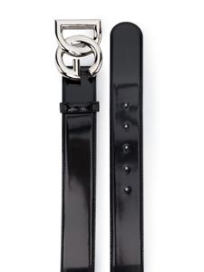 dolce&gabbana Dolce & Gabbana Leren riem - Zwart