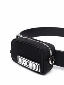 Moschino Leren riem - Zwart