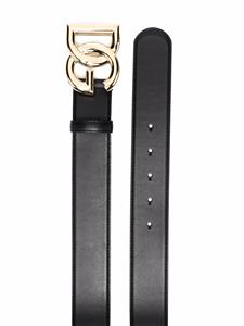 dolce&gabbana Dolce & Gabbana Leren riem - Zwart