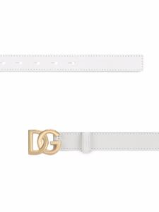 dolce&gabbana Dolce & Gabbana Leren riem - Wit