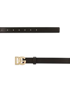 dolce&gabbana Dolce & Gabbana Leren riem - Zwart