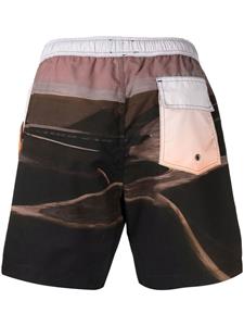 blueskyinn BLUE SKY INN Shorts met grafische print - Bruin