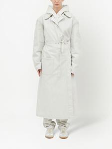 Trenchcoat met verborgen sluiting - Beige