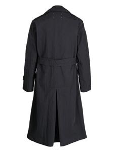 maisonmargiela Maison Margiela Trenchcoat met dubbele rij knopen - Zwart