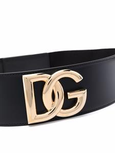 dolce&gabbana Dolce & Gabbana Leren riem - Zwart