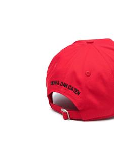DSQUARED2 Honkbalpet met geborduurd logo - Rood