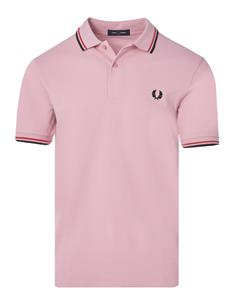Fred Perry - Twin Tipped Shirt - Roze Polo Heren