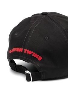 DSQUARED2 logo-print cotton baseball cap - Zwart