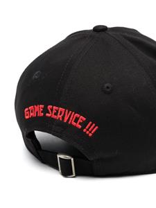 DSQUARED2 logo-appliqué cotton cap - Zwart