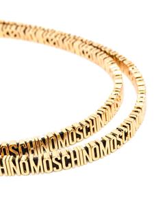 Moschino Riem met logo - Zwart