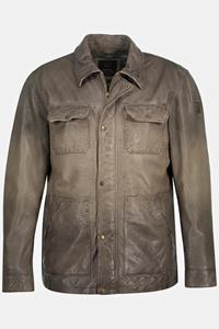 JP1880 Lederjacke Lederjacke echtes Lammnappaleder Stehkragen Zipper