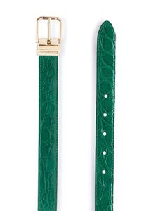 dolce&gabbana Dolce & Gabbana Riem met gegraveerde gesp - Groen