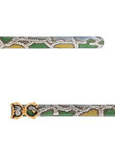 dolce&gabbana Dolce & Gabbana Riem met logogesp - Groen