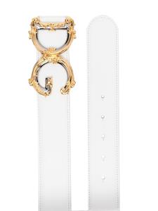 dolce&gabbana Dolce & Gabbana Riem met barok logo - Wit